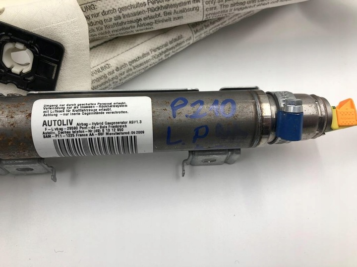 фото №7, Шторка повітря подушка безпеки лівий mercedes w212 sedan