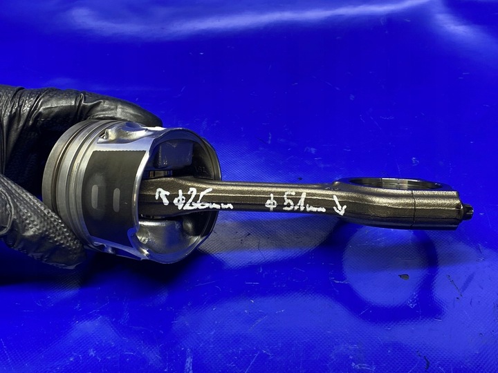 фото №10, Поршень шатун шатун 75l101 partner ii 1.6 e-hdi 10jbee 9h06 26mm 51mm