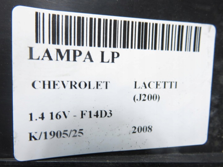 фото №9, Фара левая передняя chevrolet lacetti j200 0301001915