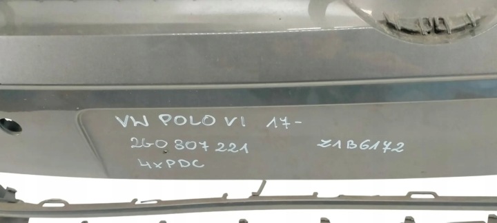 фото №10, Vw polo vi 6 2017- бампер передній перед 2g0807221 4xpdc