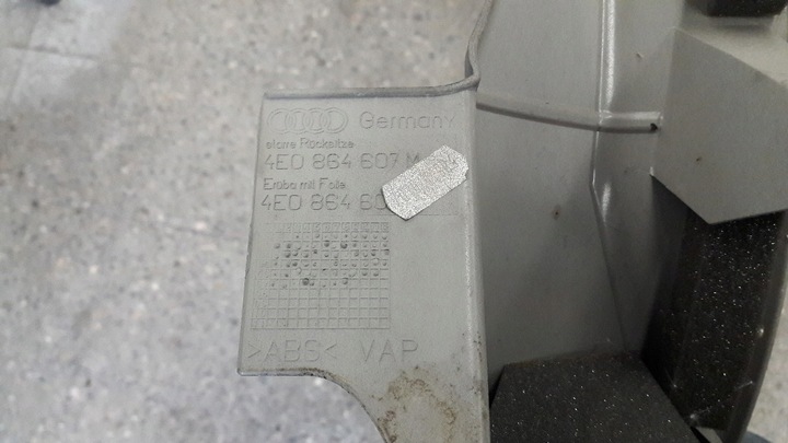 фото №9, 4e0864607m защита порога левый зад audi a8 d3 08r рестайлинг