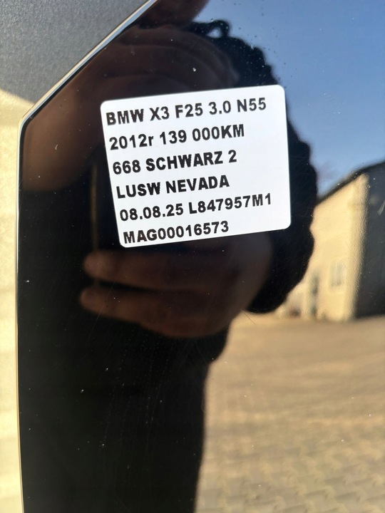 фото №13, Bmw x3 f25 x4 f26 41617267337 капот передняя 668 schwarz 2 чёрная