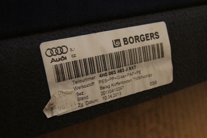 фото №9, Gd audi a8 s8 4h0 обивка салон багажника