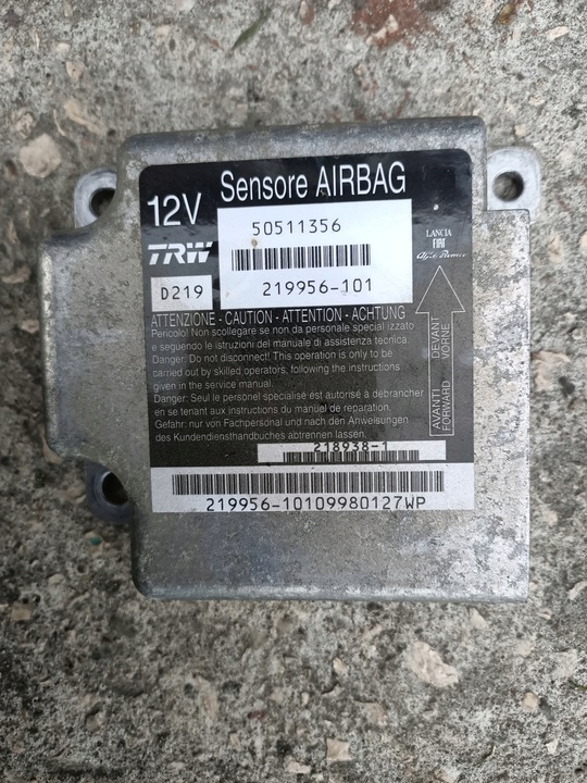 фото №1, Модуль датчик подушек подушка безопасности alfa brera 50511356