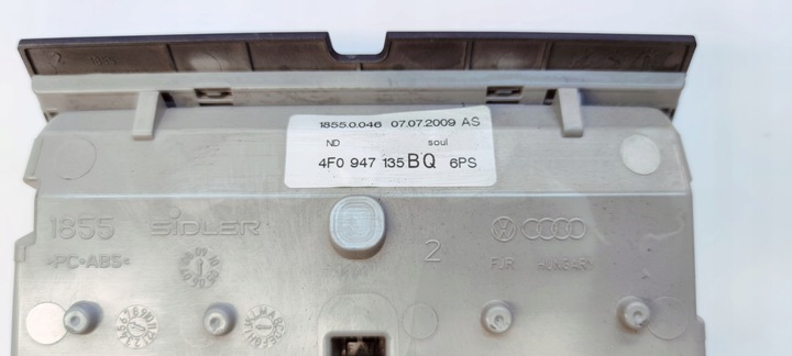 фото №7, Лампа потолок освещение кабины audi a6 c6 чёрная 4f0947135bq 6ps