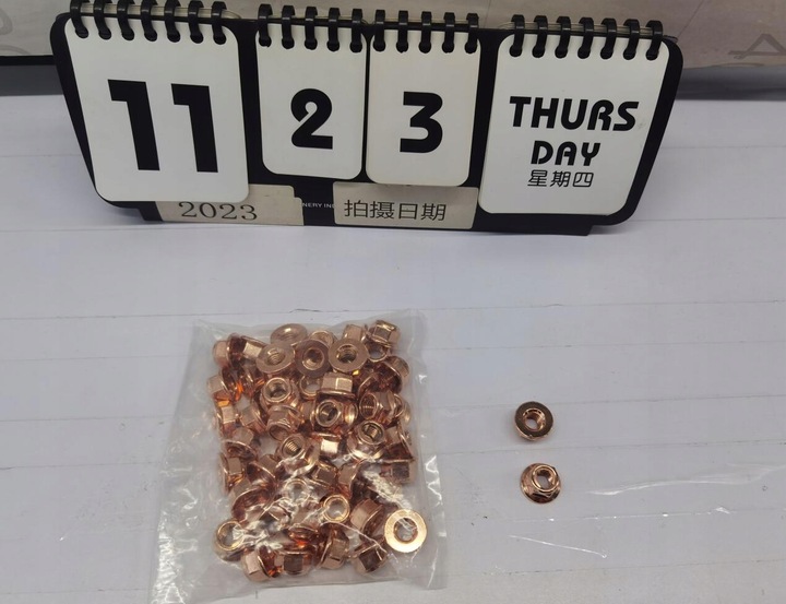 фото №13, Гайка коллектора выпускного медная m8 55szt