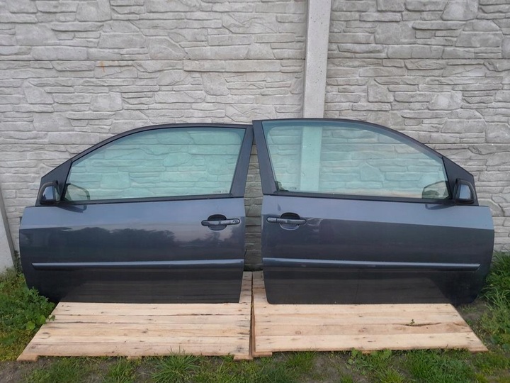 фото №1, Ford fiesta mk5 v mk6 рестайлінг 02-08 комплектні двері ліві 3-двері sea сірий