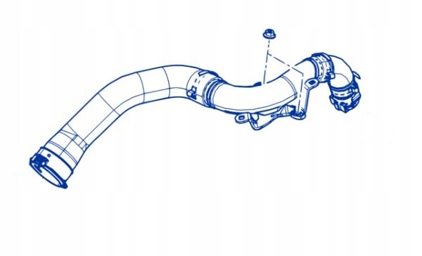 фото №1, Труба шланг интеркулер renault megane scenic 1.2 tce