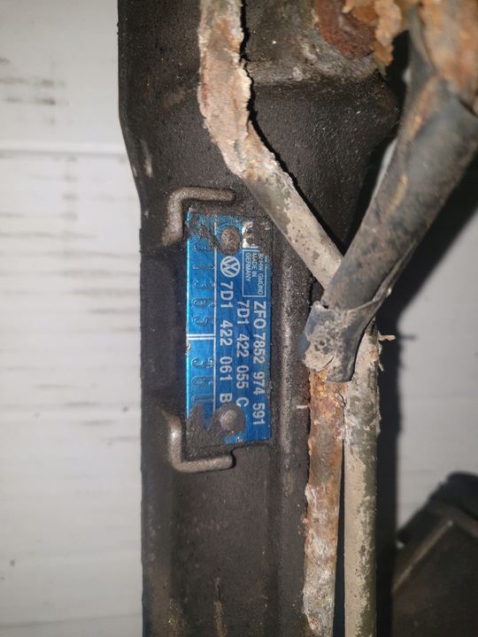 фото №6, Рулевая рейка трансмиссия vw t4 2.5 tdi 7d1422055c