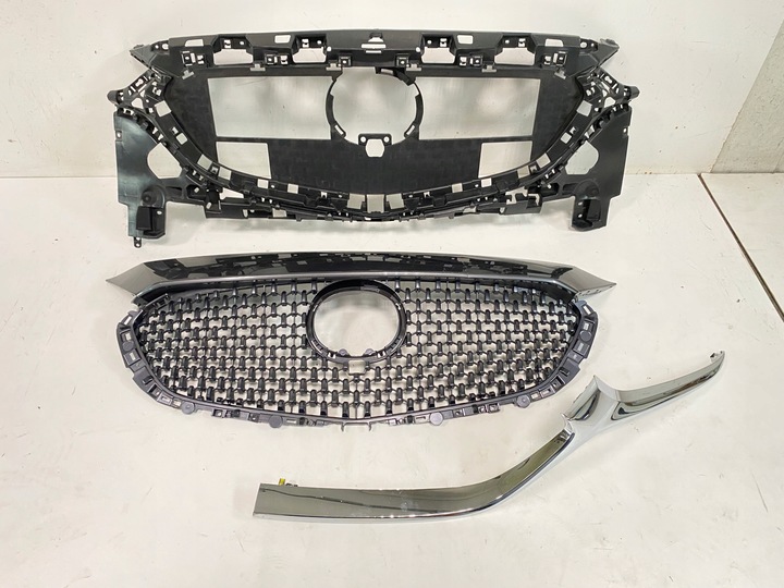 фото №15, Решітка решітка радіатора хром каркас mazda 6 vi gj другий рестайлінг 2018-2024