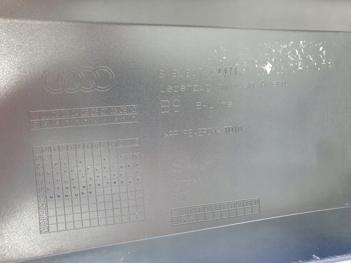 фото №16, Audi a4 s4 s line 8w9 15- бампер зад задний универсал