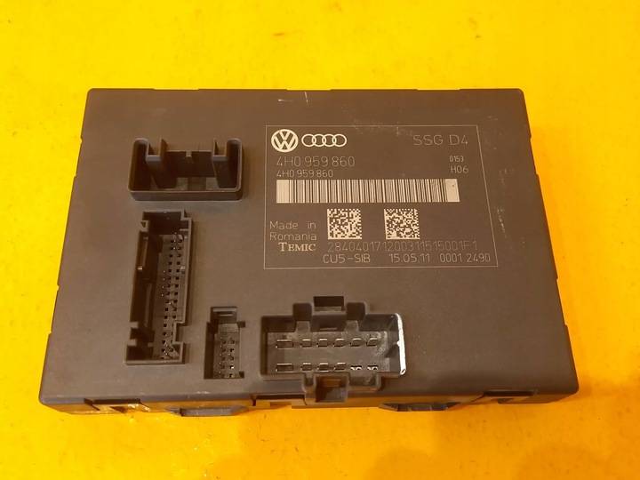 фото №1, Audi a8 s8 d4 4h модуль памяти сиденья зад 4h0959860