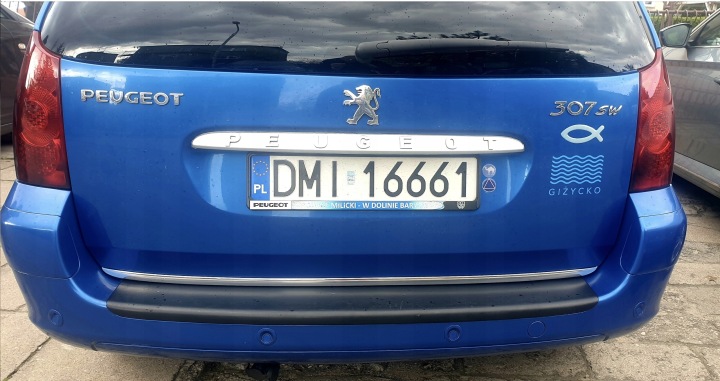 фото №16, Peugeot 307 sw - молдинг хром na крышка багажника хромированная