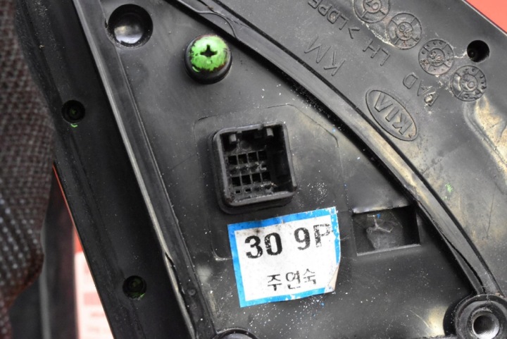 фото №11, Дзеркало ліве чорні eu 012280 kia sportage 2 ii 04-08 5 pin