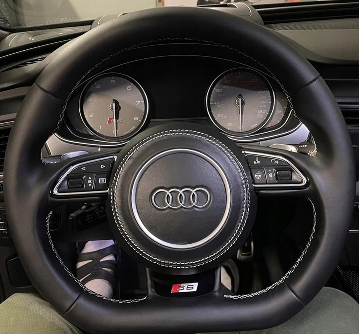 фото №6, Руль audi с подогревом s6 a6 c7 a7 a8 d4 срезанная