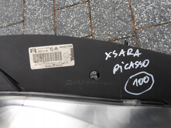фото №5, Citroen xsara picasso рестайлинг фара правые 100