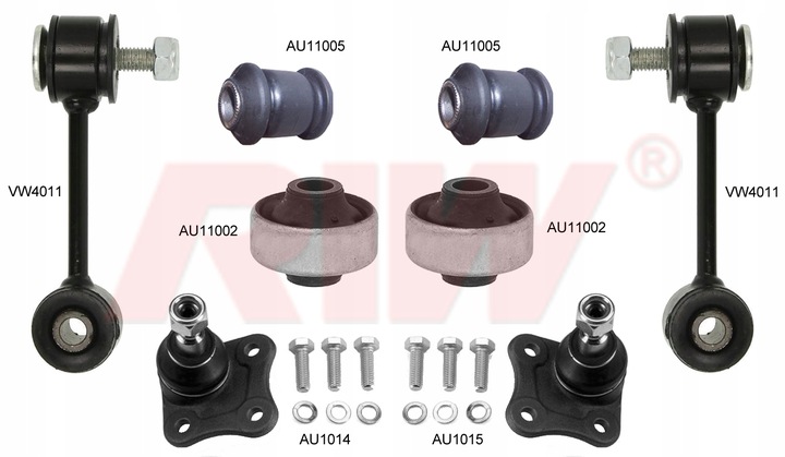 фото №1, Набор подвешивание vw bora golf iv 4 leon octavia