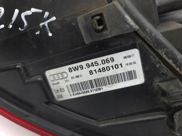 фото №9, Audi a4 s4 b9 2017 левая сторона лампа задняя