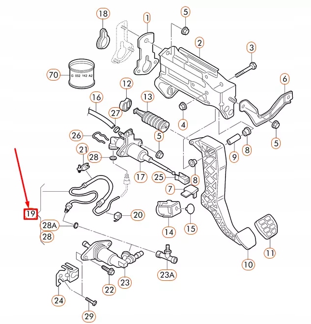 фото №10, Audi tt 8n clutch гідравлічний шланг line 1j1721465bd
