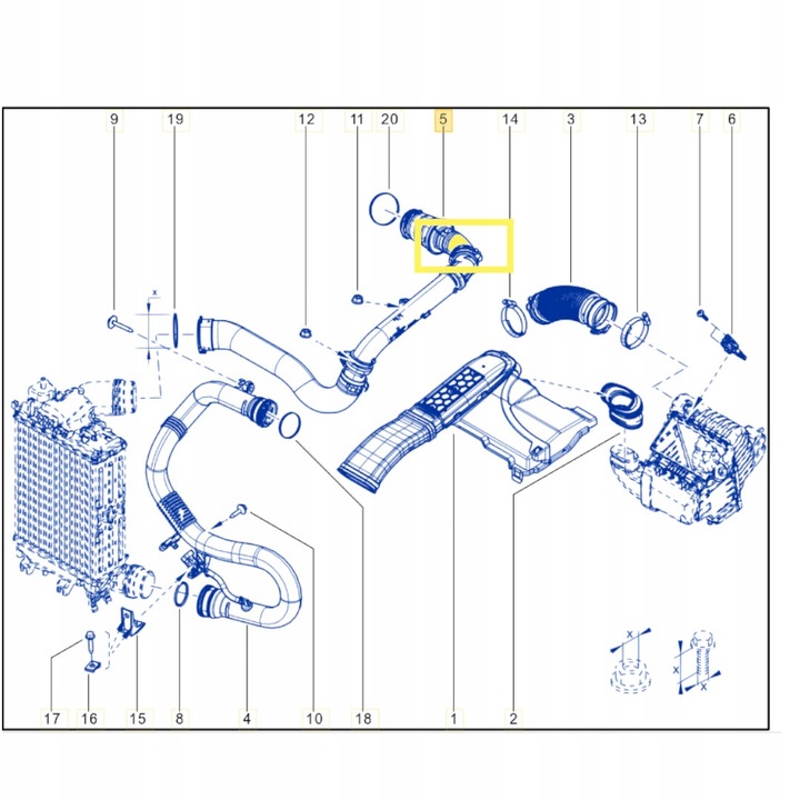 фото №3, Труба шланг турбіни renault espace megane scenic talisman grand scenic 1.6 dci