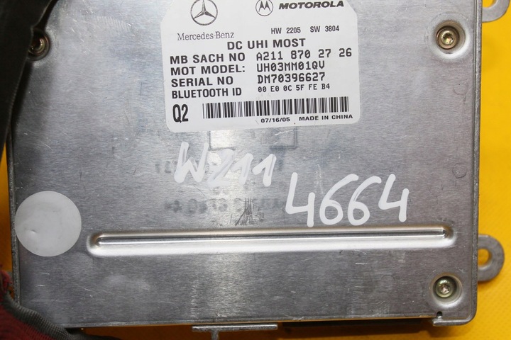 фото №6, Модуль блок управления телефона mercedes w211 a2118702726