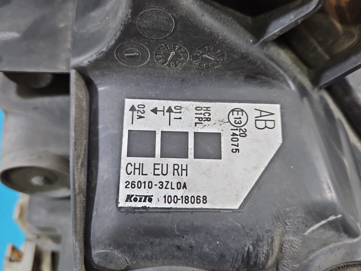 фото №11, Фара правое фара передняя nissan pulsar европа 26010-3zl0a