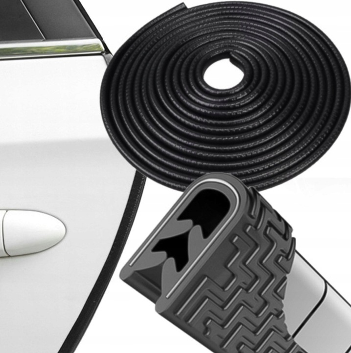 фото №1, Армована прокладка крайова na край двері гумова 5m профіль захист міцна