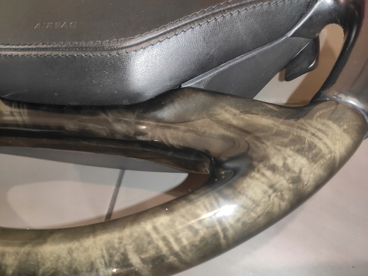 фото №12, Mercedes s-klasa w221 w216 рестайлинг руль мульти лепестки кожа дерево идеал