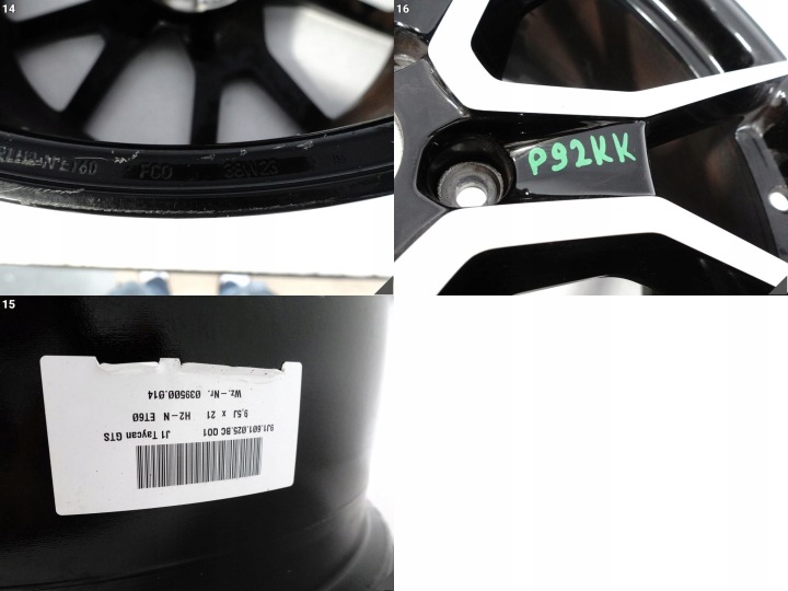 фото №15, Porsche taycan 9j1 gts rs spyder design диск 9,5jx21 et60 5x130 qo1