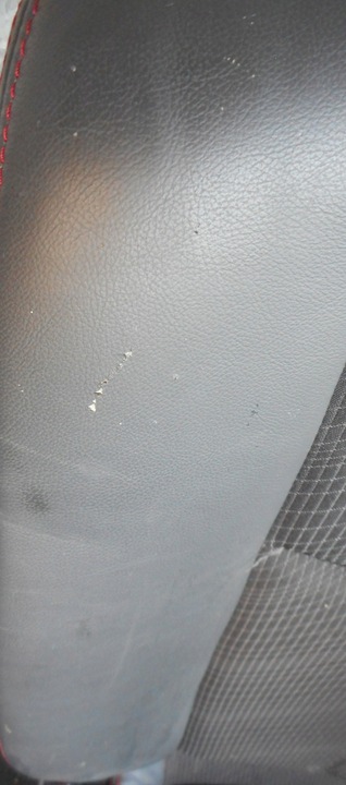 фото №12, Renault espace iv рестайлинг сиденье задний зад полукожа красная nić