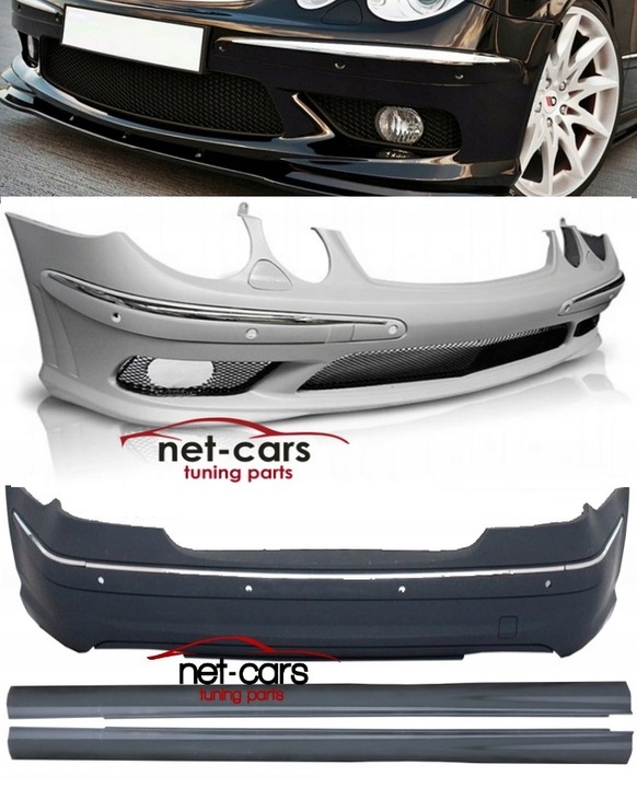 фото №1, Бампер перед зад поріг mercedes e w211 pdc 02- amg