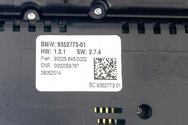 фото №9, Модуль керуюча кондиціонера bmw 6 gran купе f06 935277301 3.0l