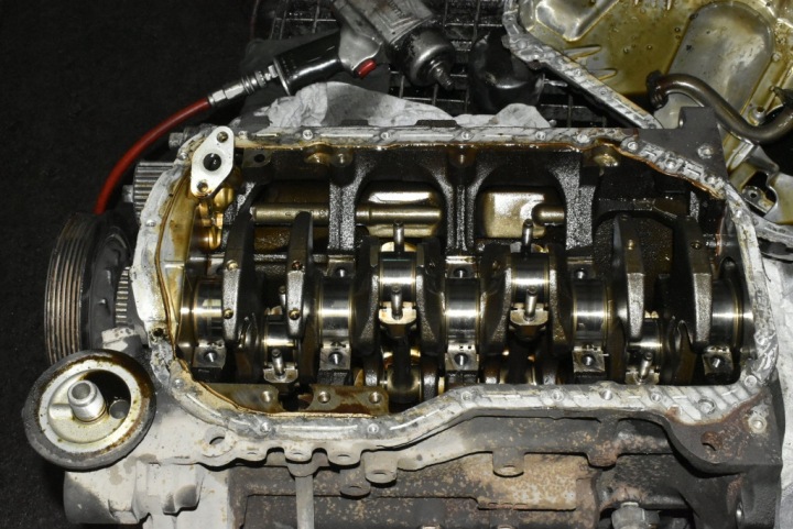 фото №5, Blok низ двигуна вал 4g63 mitsubishi outlander 1 i 2.0 16v 136 km 4x4 01-08