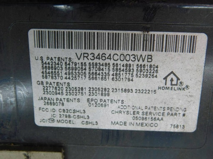 фото №6, Chrysler pacifica 3.5 2005r лампа бардачок кабіни