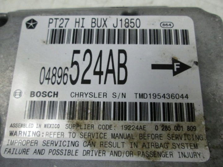 фото №8, Блок управления  srs подушек воздушных 04896524ab chrysler pt cruiser 2.4 b