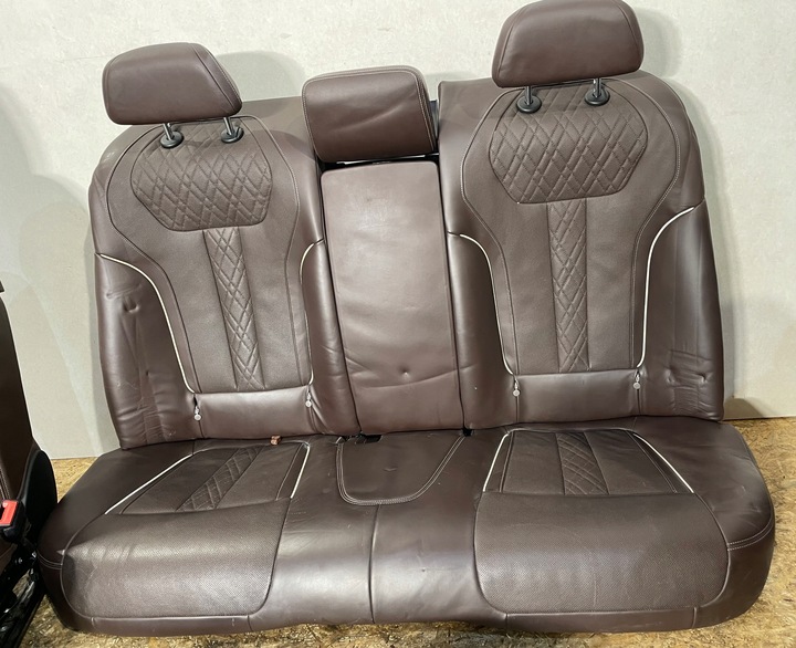фото №10, Bmw 7 g12 сидіння салон шкіра mokka вентильовані масаж європа комплект