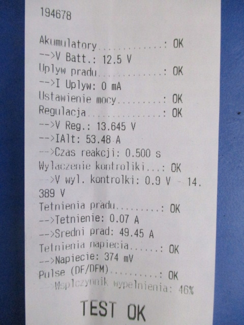 фото №6, Ford ka 1.3 генератор 0123310023 70a протестированный