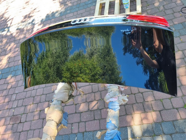 фото №9, Audi a6 c7 sedan крышка крышка багажника зад цвет: lz9y чёрный оригинал!