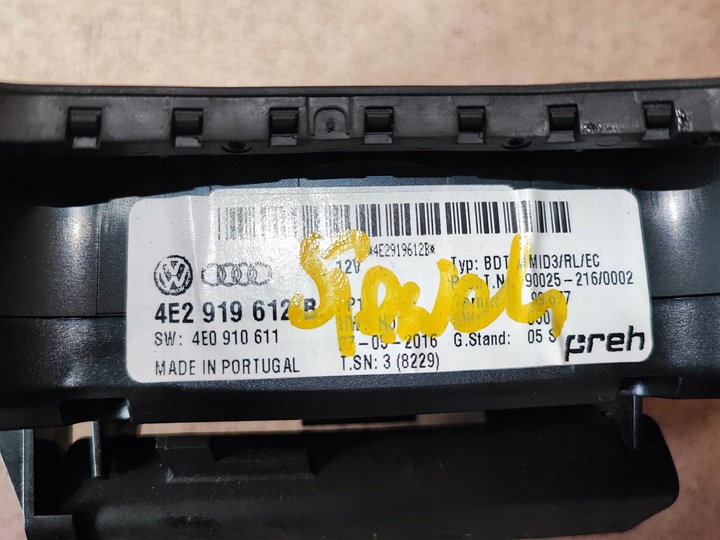 фото №8, Панель блок керування mmi audi a8 d3 wesja англійська