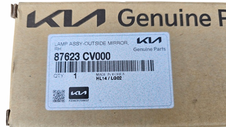 фото №11, Поворотник поворотник зеркало правое kia ev6 87623-cv000 оригинал новый