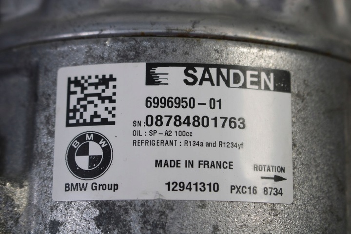 фото №10, Bmw 6 gran tourer g32 насос кондиціонера 6996950 клімат компресор компресор