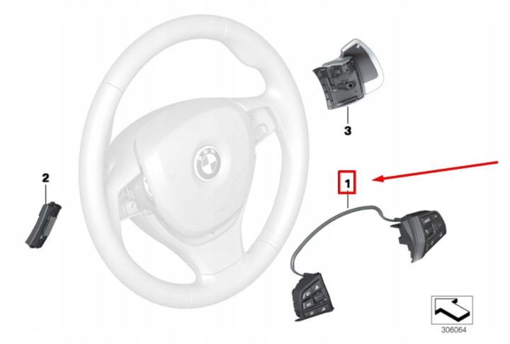 фото №7, Bmw 6 gran купе f06 кермо wheel buttons 61317849406 7849406