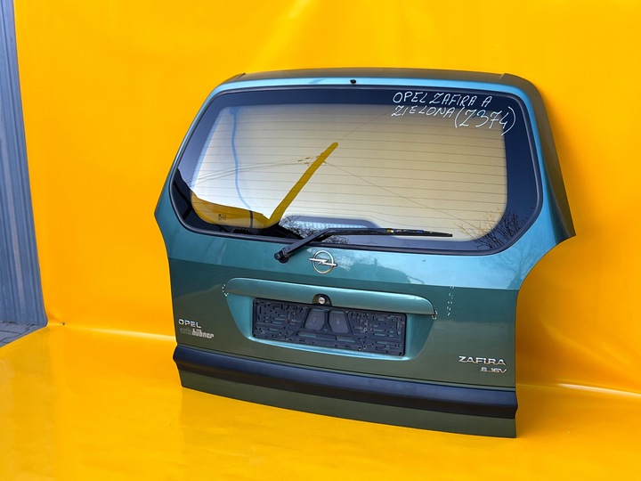 фото №10, Крышка багажника комплектная zafira a 1999-2005r зелёная код краски z374 .