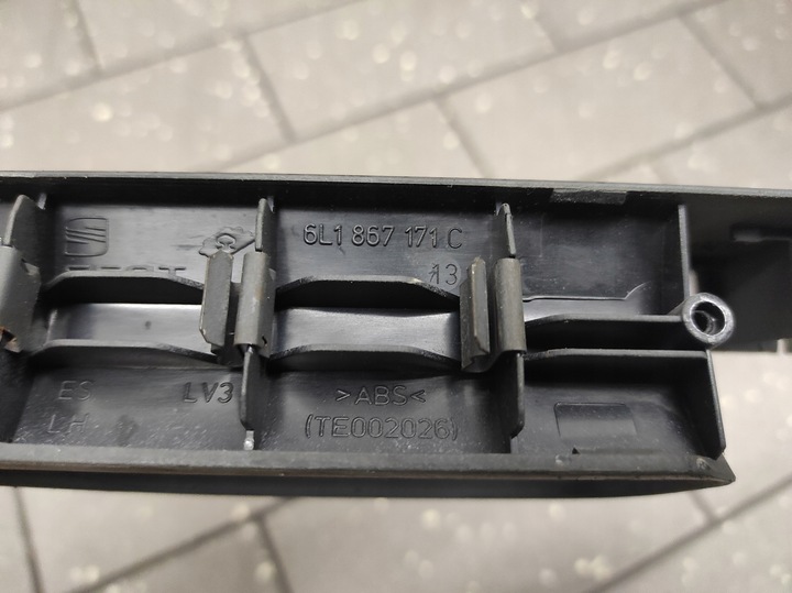 фото №3, Панель перемикач скло seat cordoba 6l1867171c