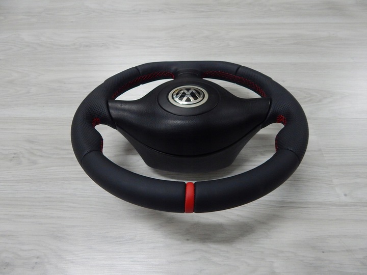 фото №6, Vw golf iv passat b5 bora - руль новая кожа sport подушка