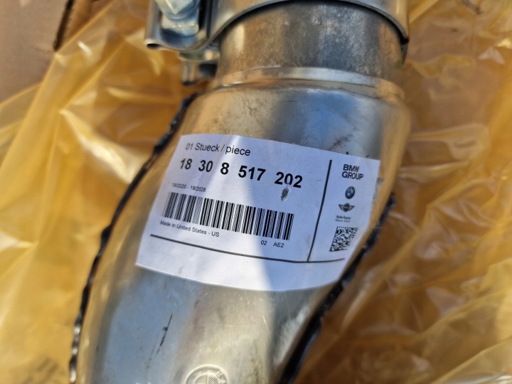 фото №6, Труба випускна передня bmw x5 f15 18308517202 x6 f16 30d 40d 50d