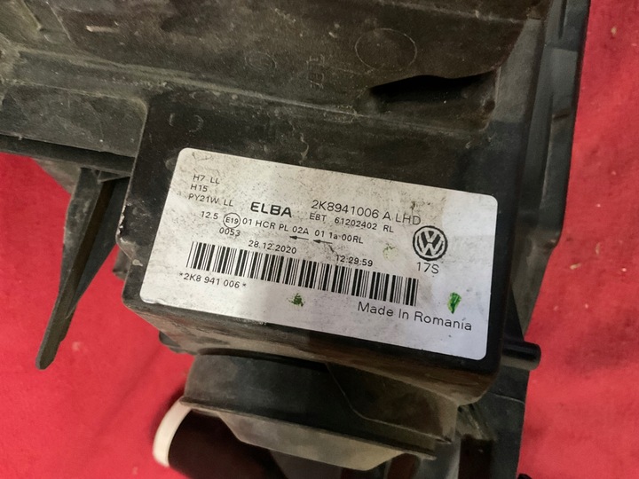 фото №11, Vw volkswagen caddy 2020- лампа левая правая 2k8941005a 2k8941006a европа