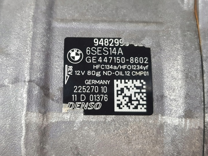 фото №9, Компресор компресор кондиціонера bmw g20 g30 g80 g82 3.0i 9482996