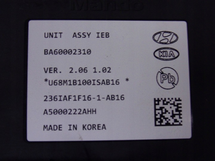 фото №9, Hyundai tucson iv nx4 2020+ 1.6 t-gdi насос тормозная ba10002310 ba60002310