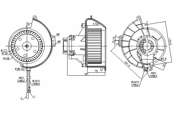 фото №1, Повітродувка opel astra g astra g classic astra h clas